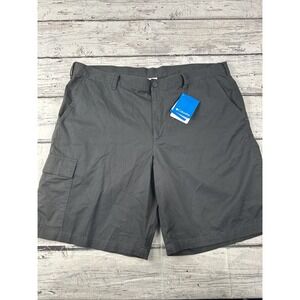 NEW Columbia Omni Shade Bluff Cargo Shorts Mens Size 42 Waist 10" Gray NWT